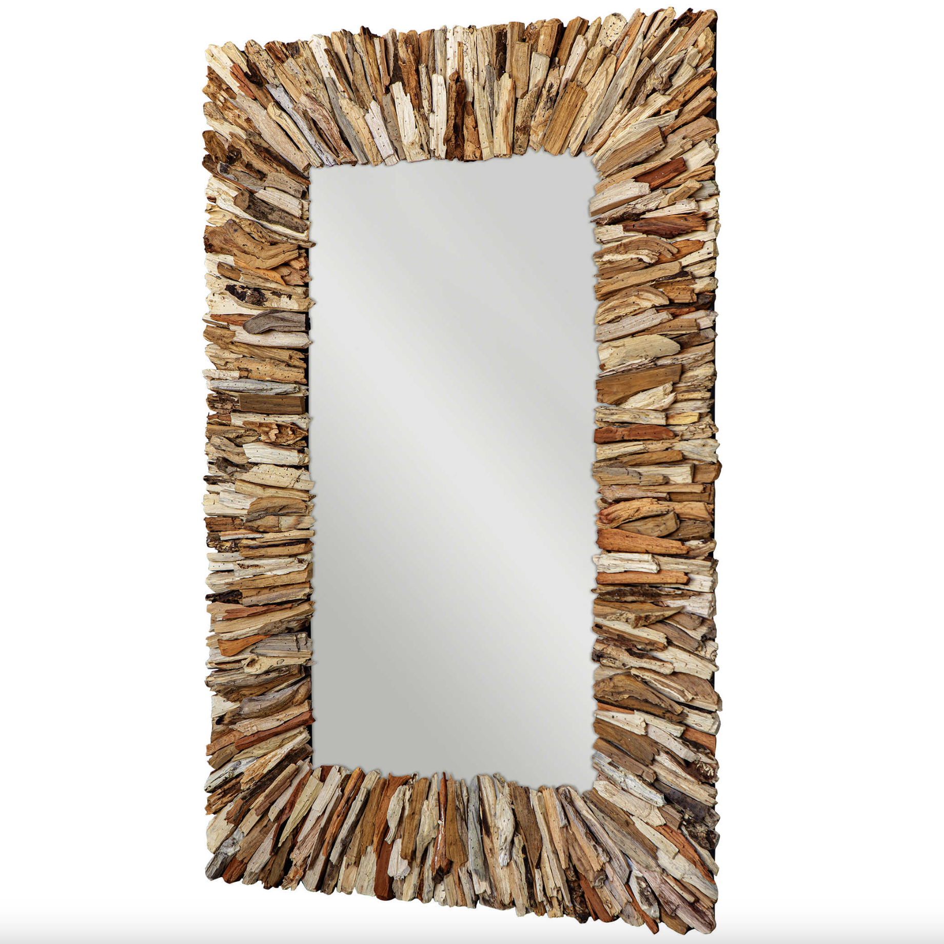 Teak Branch Mirror