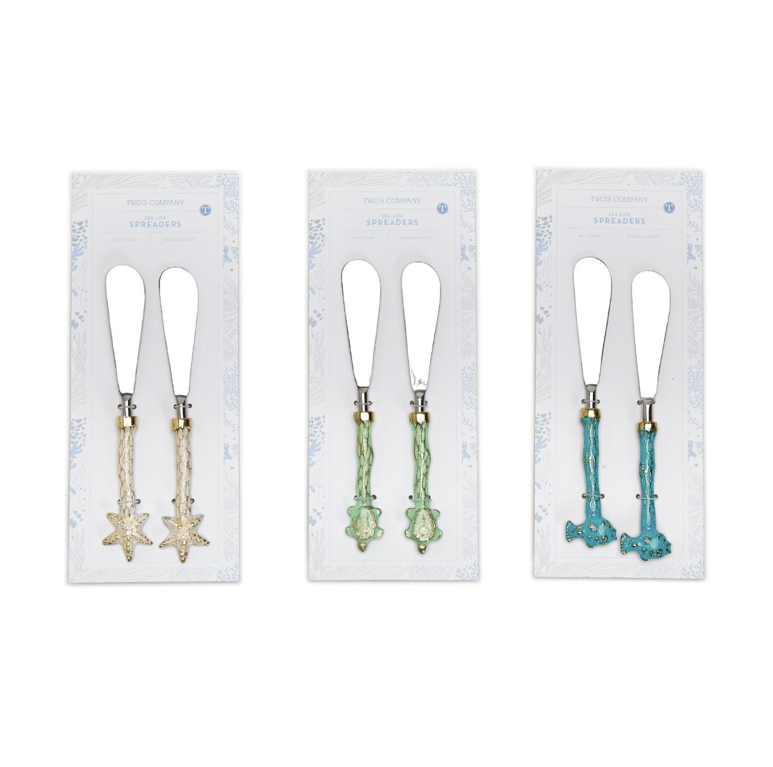 Sea Life Set of 2 Spreaders