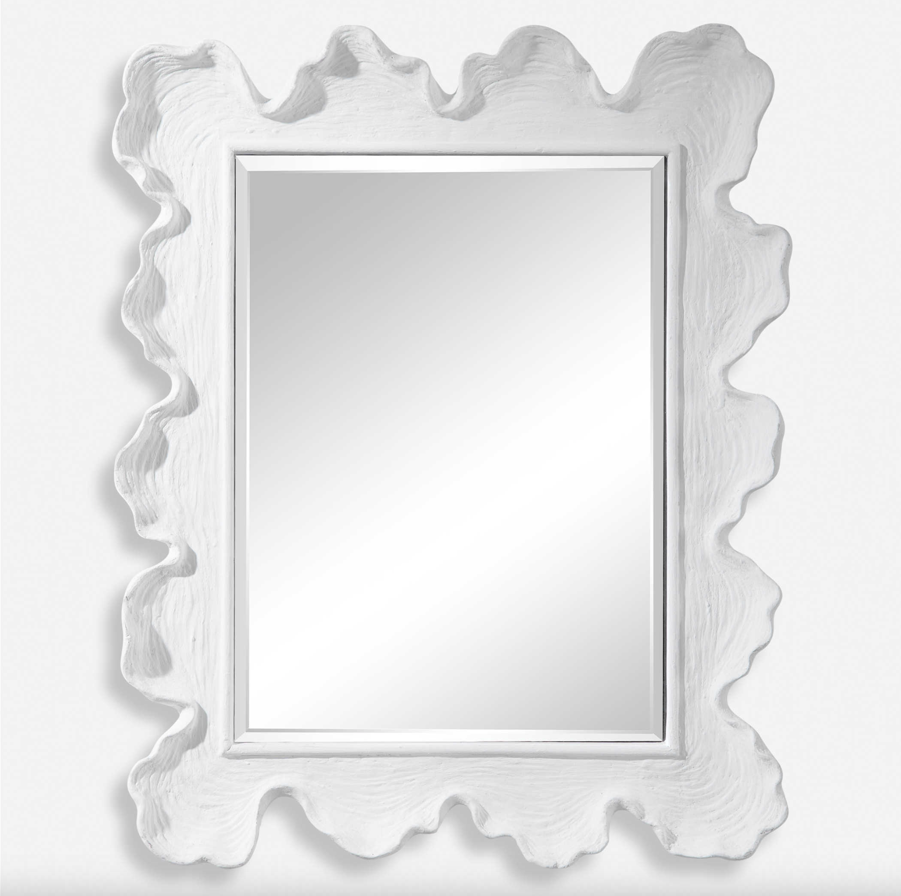 Sea Coral Mirror, White