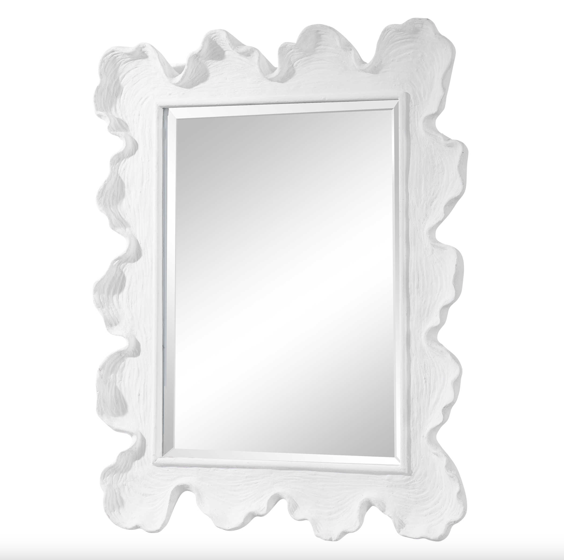 Sea Coral Mirror, White