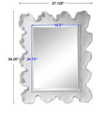 Sea Coral Mirror, White