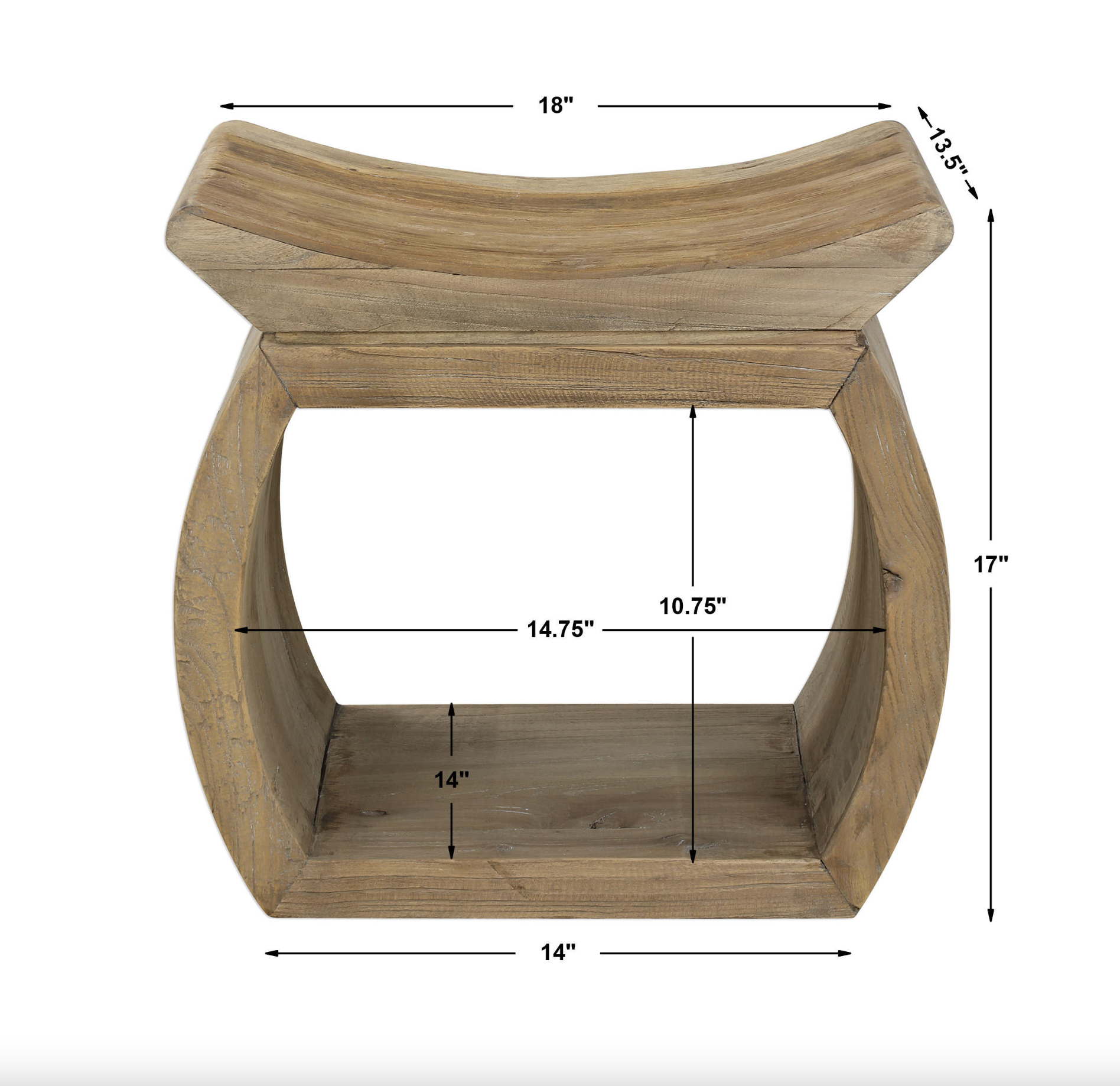 Connor Accent Stool, Natural