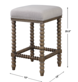 Pryce Counter Stool, Walnut
