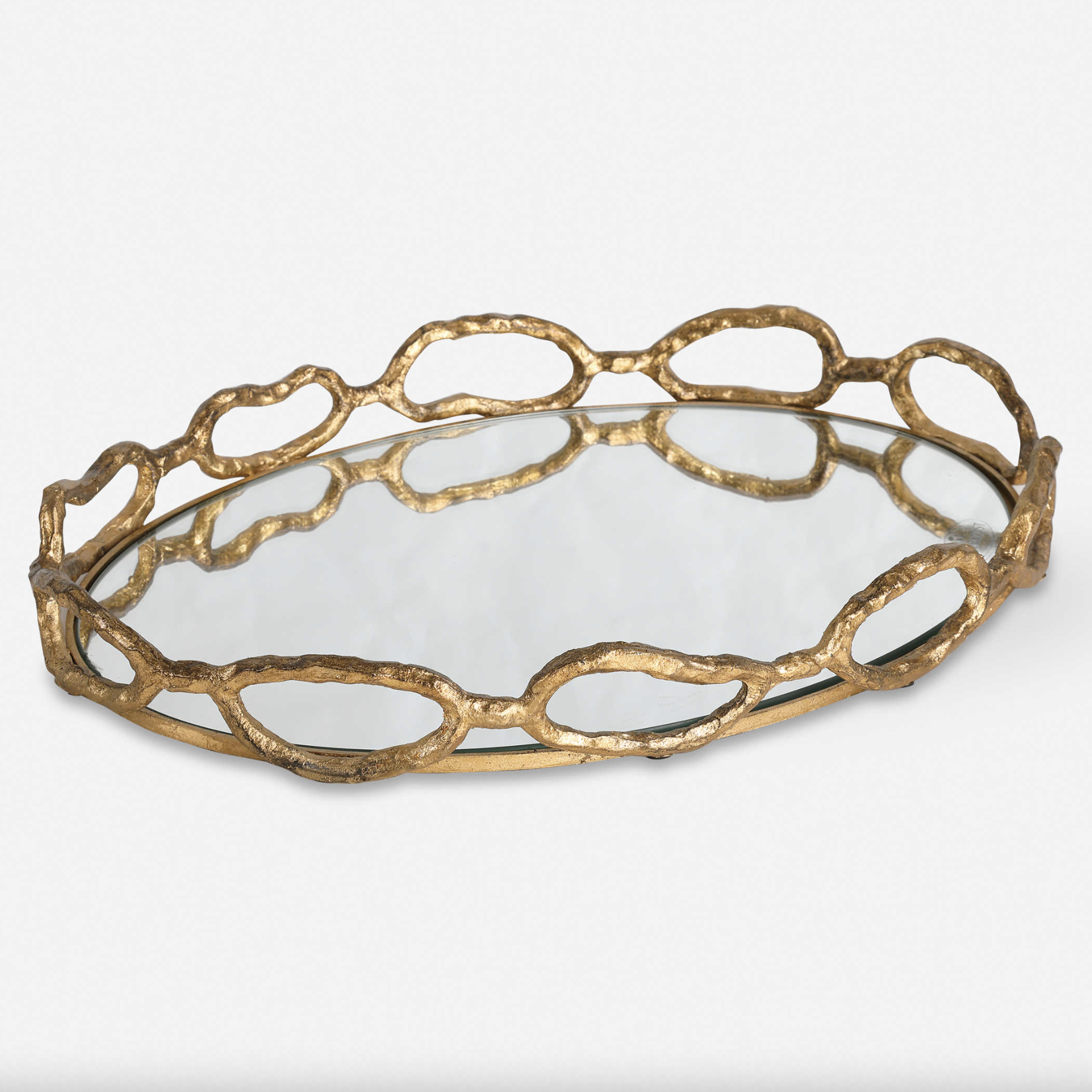 Cable Chain Tray, Gold
