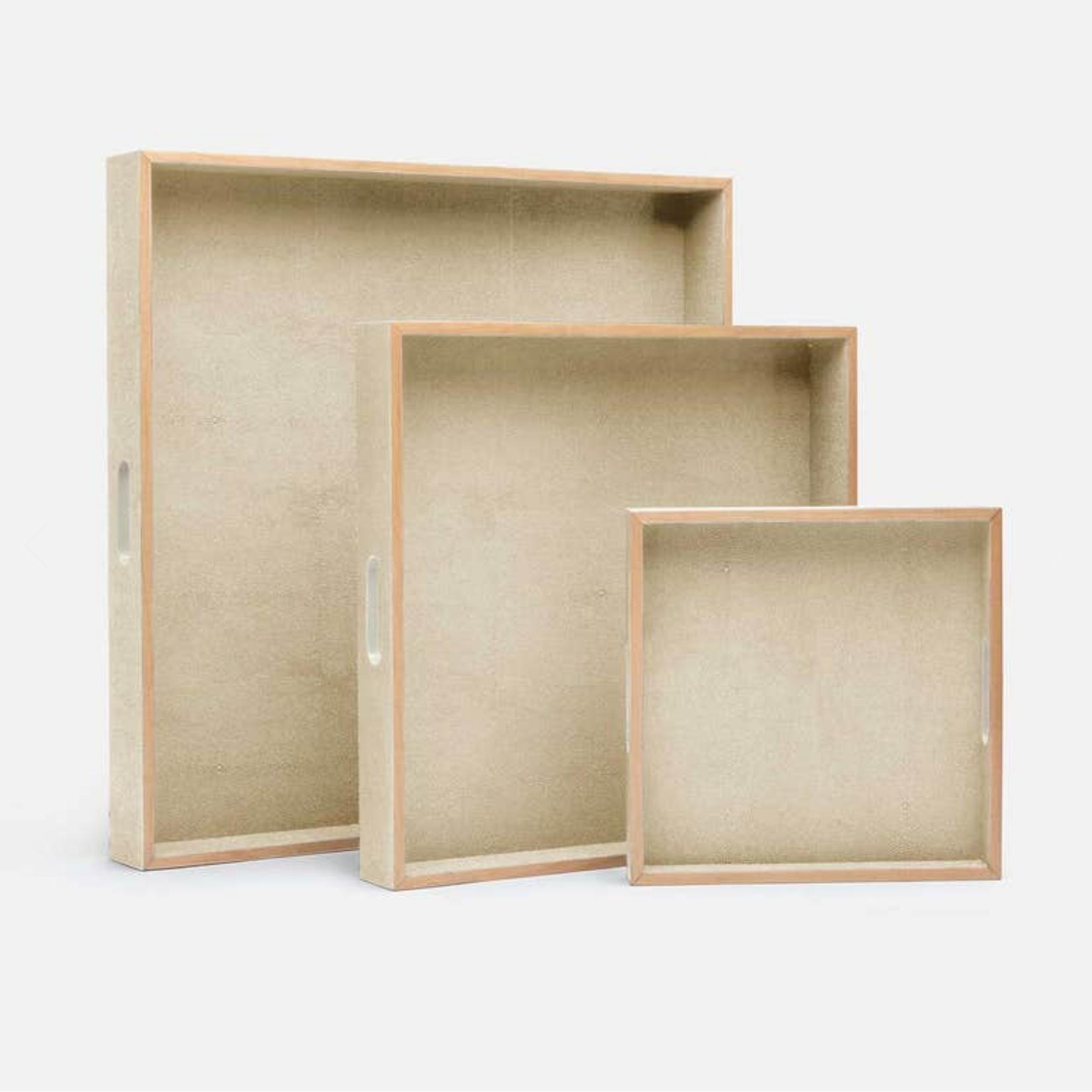 Amina Faux Shagreen Tray