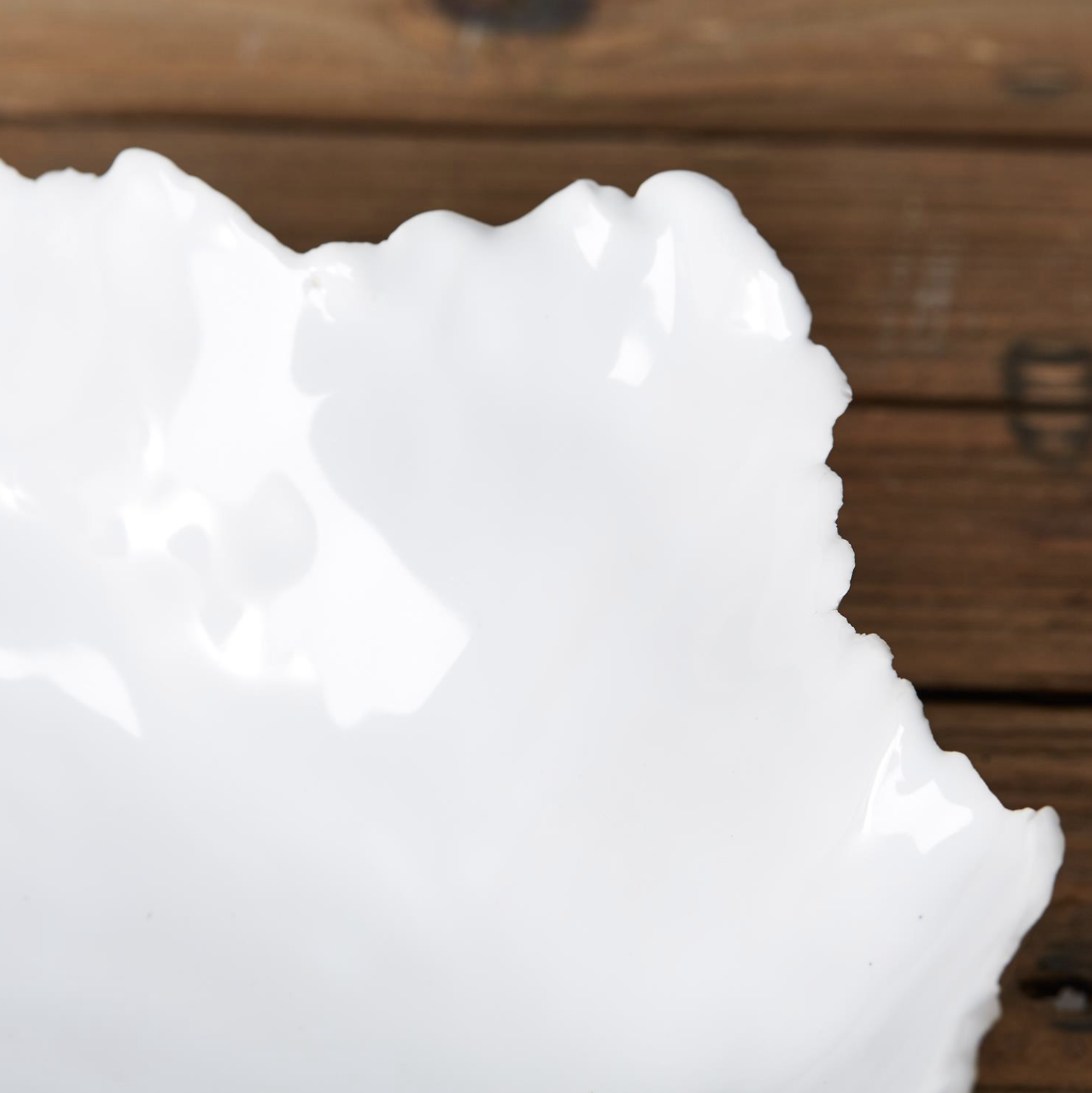 Small White Free Form Bowl (food safe)