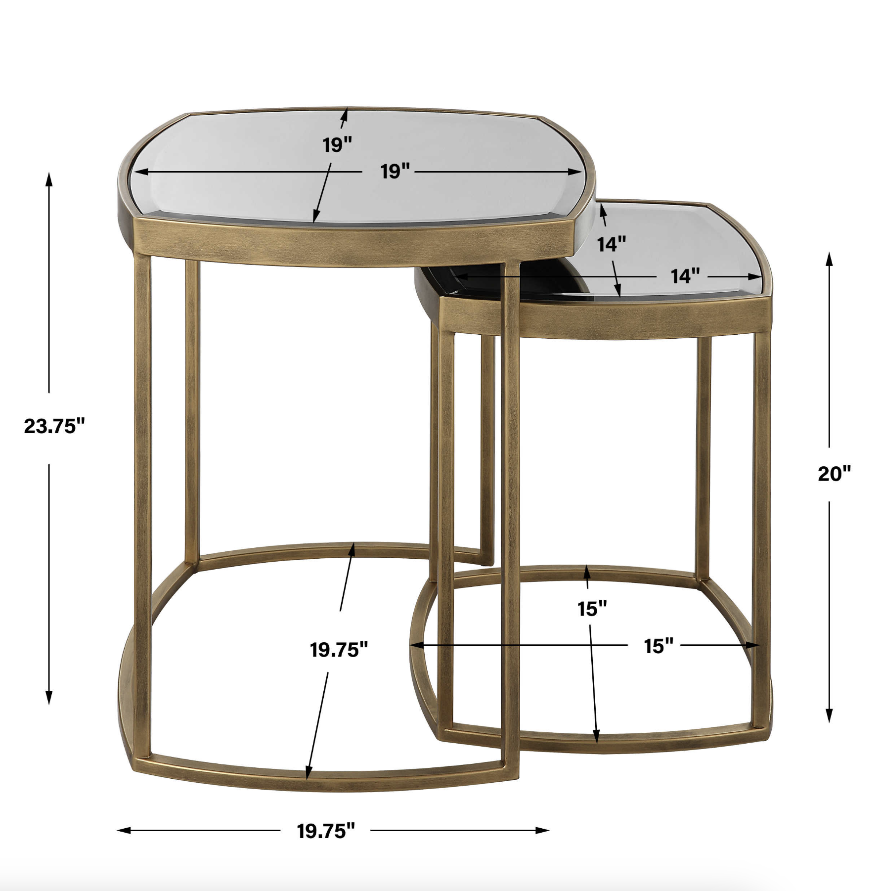 Vista Nesting Tables, S/2