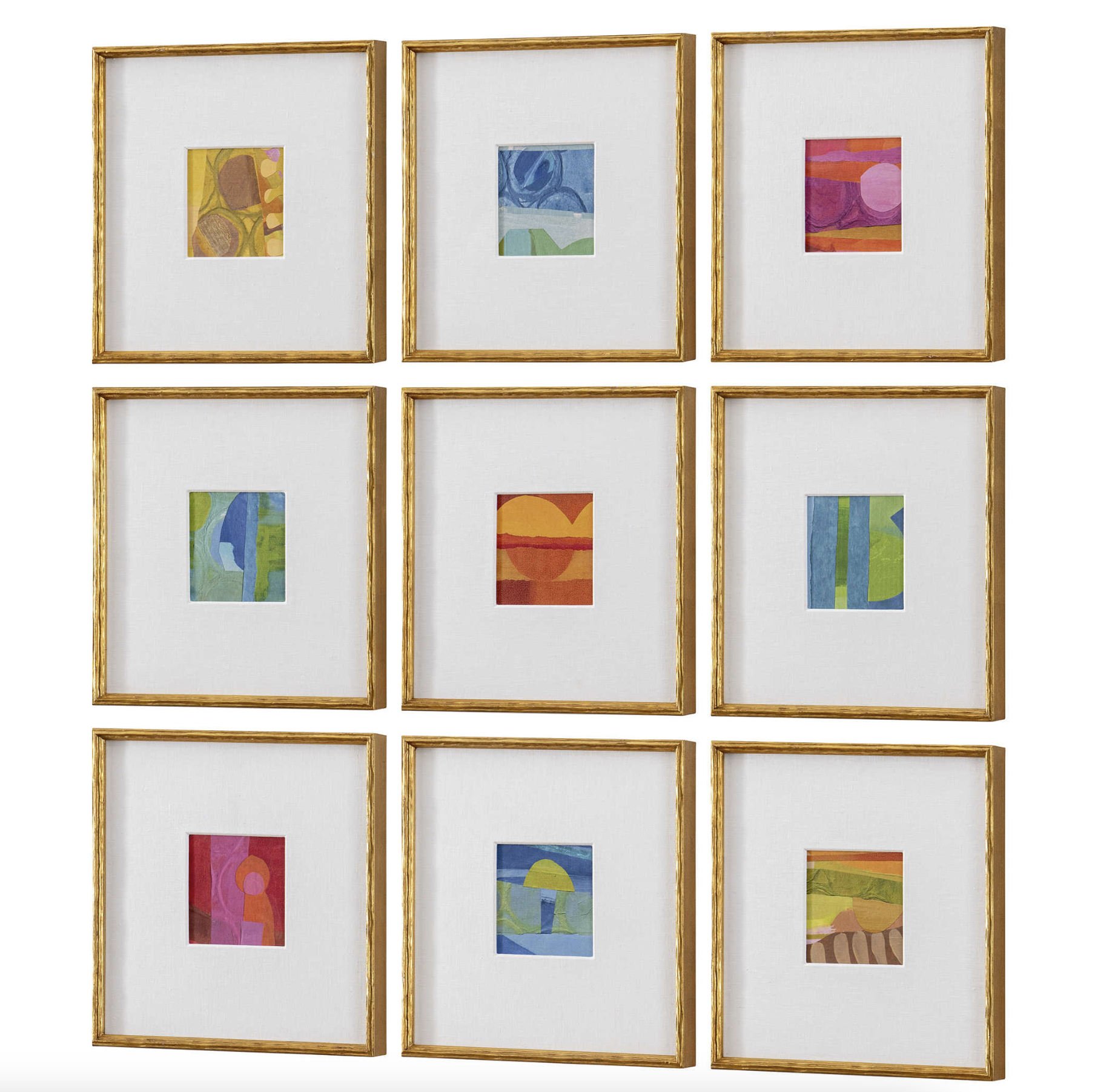 Petite Bijoux Framed Canvases - Brilliant, S/9