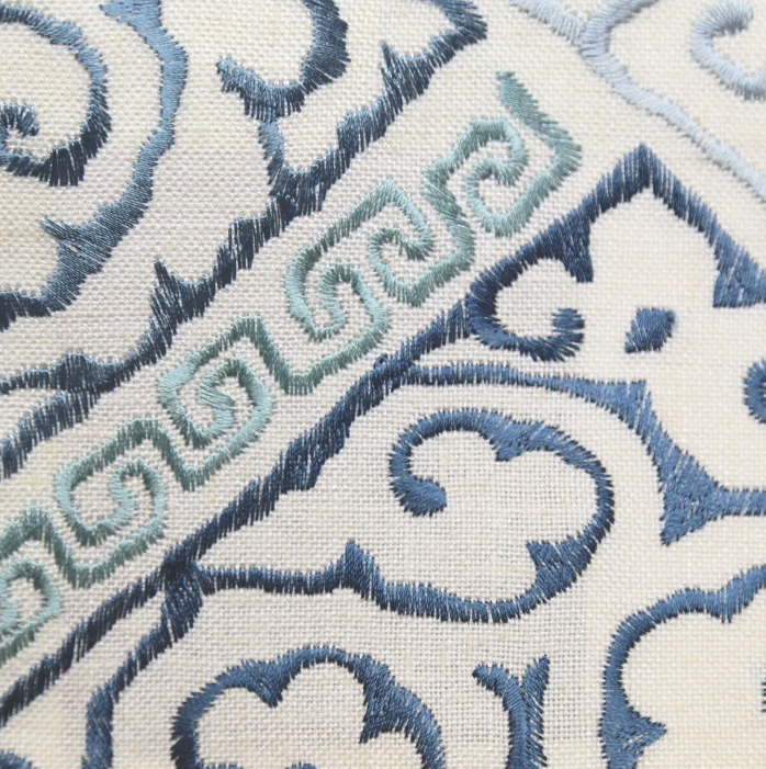 Ann Gish Inc. Oporto Pillow - Blue 22x22