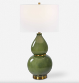 Gourd Table Lamp, Green
