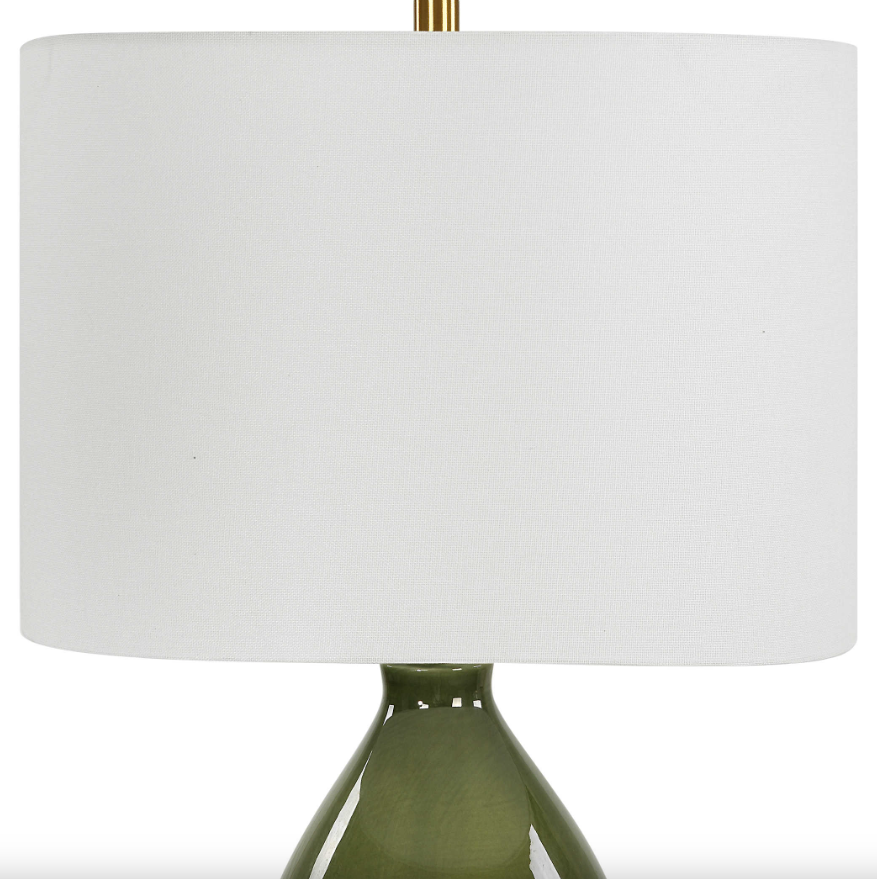 Gourd Table Lamp, Green