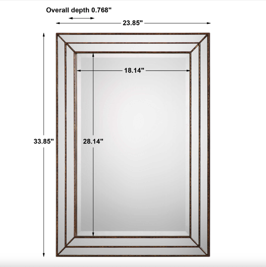METALLIC BRONZE MIRROR