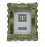 Green Wicker Photo Frame 5x7
