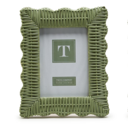 Green Wicker Photo Frame 5x7