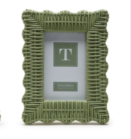 Green Wicker Photo Frame 4x 6