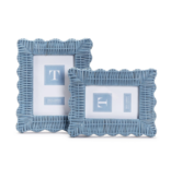 Blue Wicker Weave Photo Frame 5x7