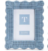 Blue Wicker Weave Photo Frame 5x7