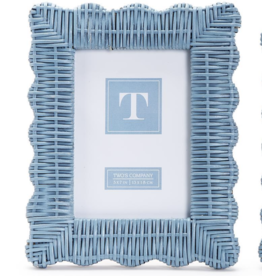 Blue Wicker Weave Photo Frame 5x7