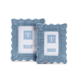 Blue Wicker Weave Photo Frame 4x6