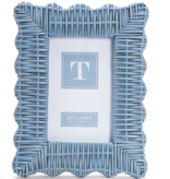 Blue Wicker Weave Photo Frame 4x6