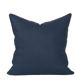 Compliment Linen Pillow / Navy - 24"