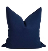 Compliment Linen Pillow / Navy - 24"