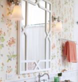 White Lacquer Vero Trellis Mirror