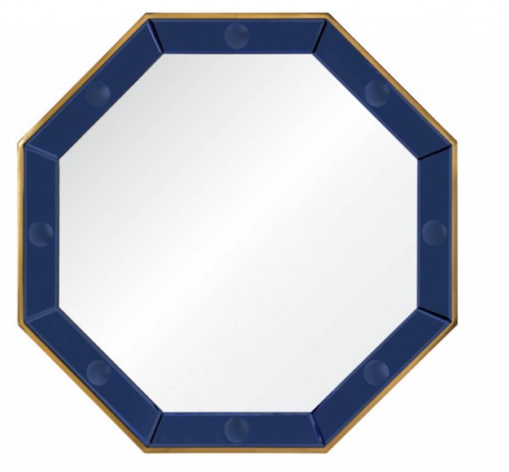 Octagonal Blue Mirror