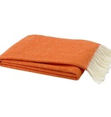 Tangerine Italian Herringbone Throw