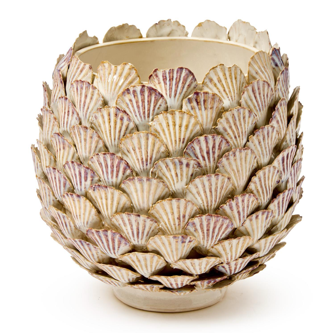 Fan Shell Hand Crafted Planter