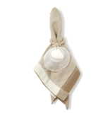 Crafted Capiz Shell Napkin Rings  - Set of 4