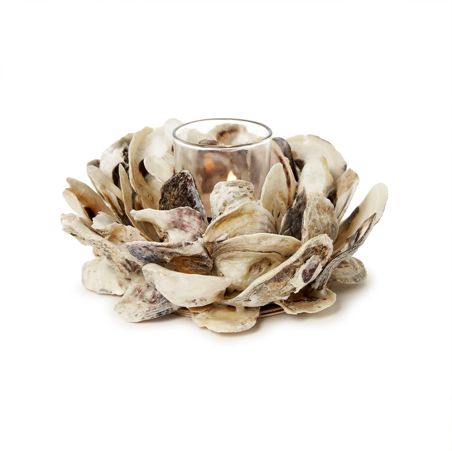 Oyster Hand-Crafted Votive / Tealight Candleholder