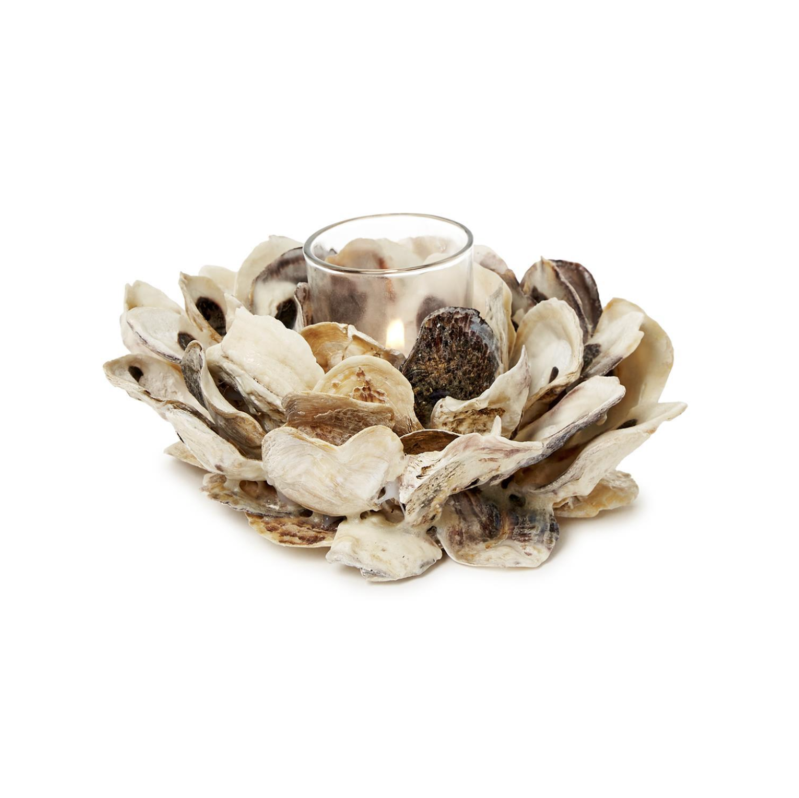 Oyster Hand-Crafted Votive / Tealight Candleholder