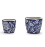 Blue and White Hand Painted Planter