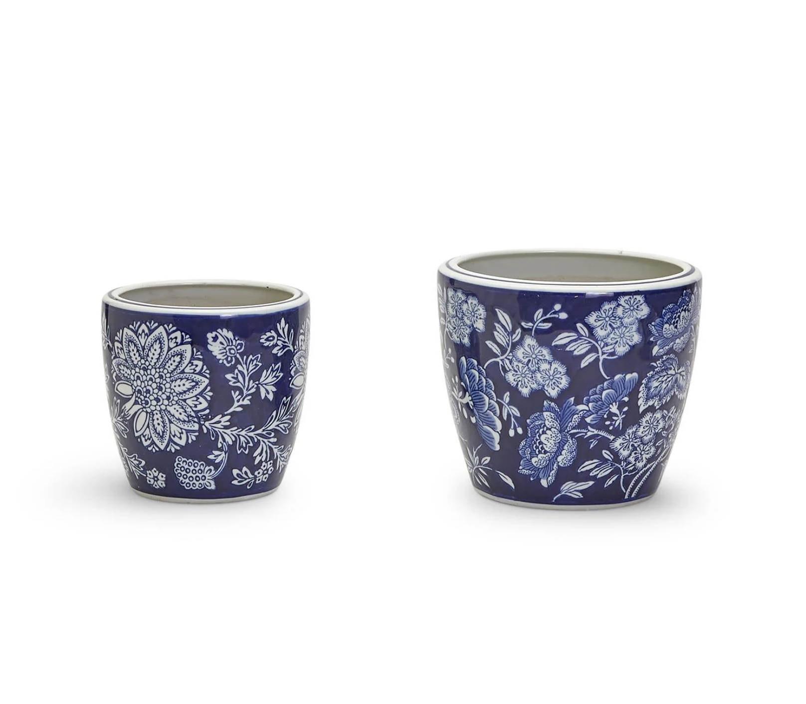 Blue and White Hand Painted Planter