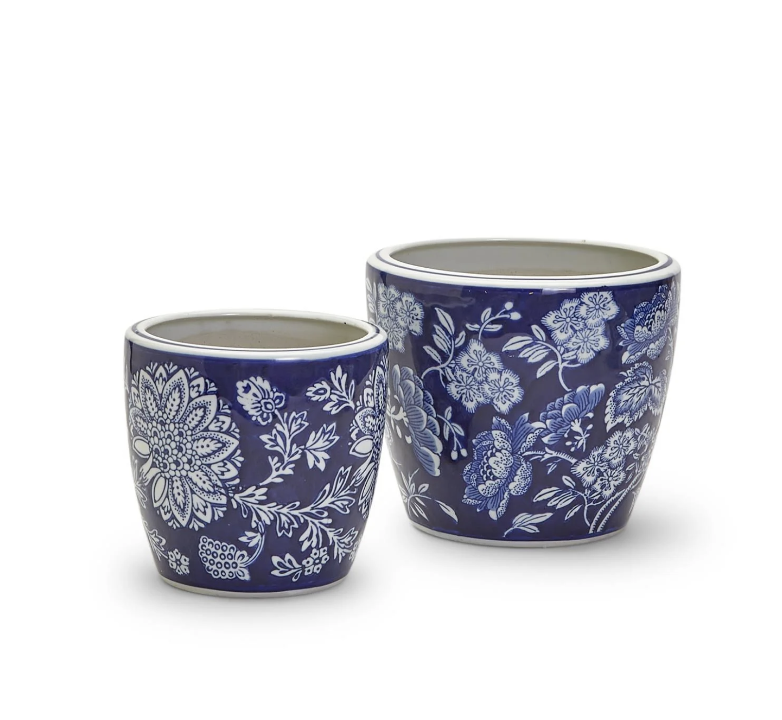 Blue and White Hand Painted Planter