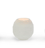 Glaciers Selenite Crystal Sphere Candleholder