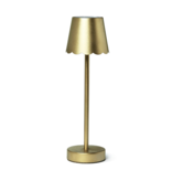 LED Portable Cordless Table Lamp with Scalloped Edge Shade in Gift Box