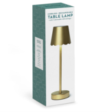 LED Portable Cordless Table Lamp with Scalloped Edge Shade in Gift Box