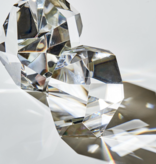 Modernist Crystal Prism Paperweight/Sculpture