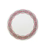 Bold Decor Barcelona Round Placemat Linen White/Christmas