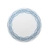 Bold Decor Barcelona Round Placemat Linen White/Blue
