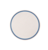 Bold Decor Madrid Circle Placemat with Tonal Embroidery - Blue