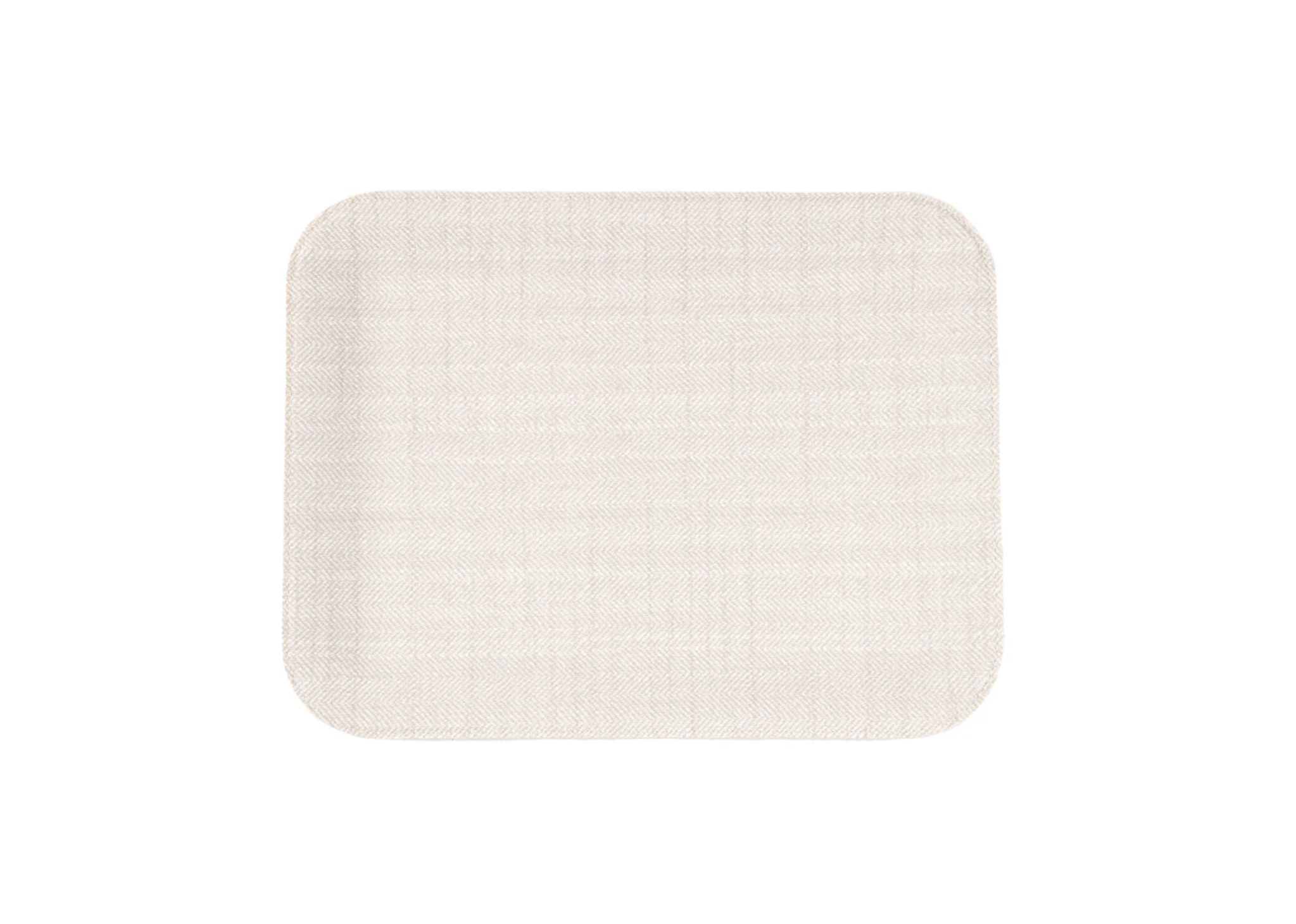 Bold Decor Herringbone Ivory Small Serving Tray