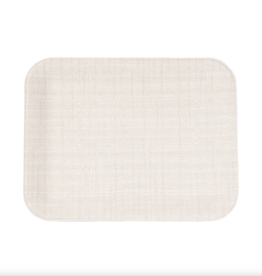 Bold Decor Herringbone Ivory Small Serving Tray