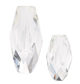 Oval Faceted Vase