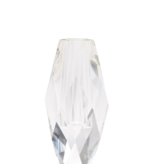 Oval Faceted Vase