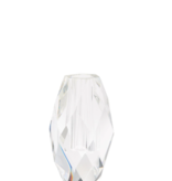 Oval Faceted Vase