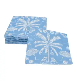 Palms And Parasols Ocean Cocktail Napkins
