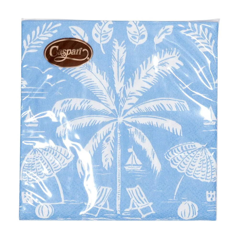 Palms And Parasols Ocean Cocktail Napkins